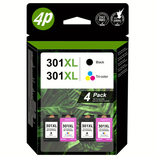 301XL Black & Color Tintenpatronen Replacement Für HP 301XL Works with HP DeskJet 1000 1050 1055 1056 1510 1513 1517 2000 2050 2510 2540 OfficeJet 2620 2622 Envy 4500 4502 5530 5532 Drucker, Multipack
