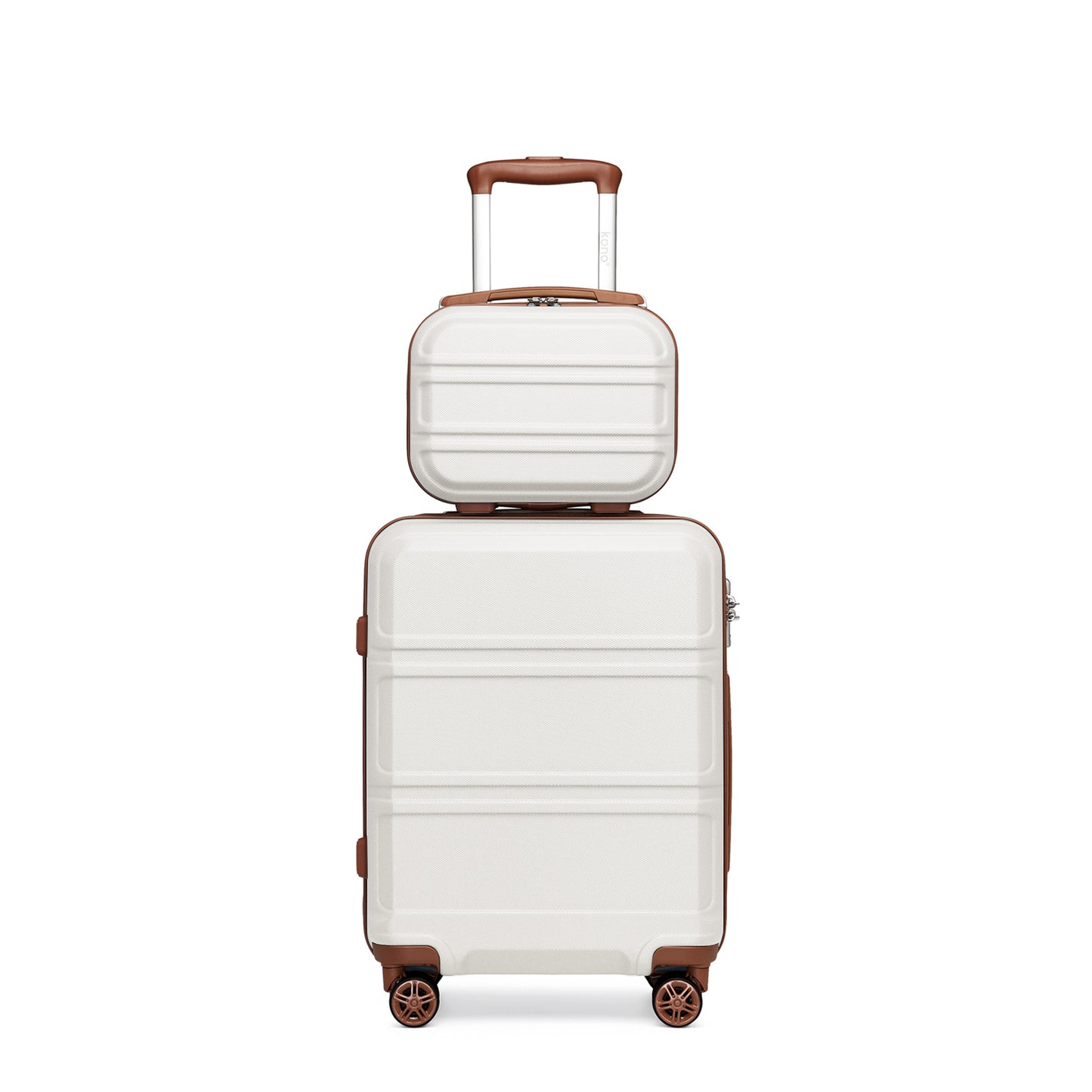 13/20/24/28 Zoll KONO Koffer-Set, 6-teiliges Camping-Hardcase-ABS-Roller-Handgepäck-Koffer, Reisekoffer mit Rädern und TSA-Schloss, mit Reisebeutel und Toilettenbeutel-Koffer-Set