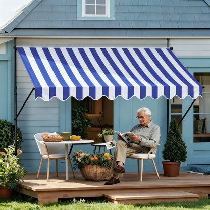 Klemm-Veranda-Balkon-Abdeckung mit Handkurbel, ohne Bohren, höhenverstellbar für Balkon und Garten