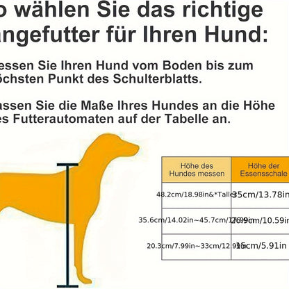 Schwarzer Futternapfständer, Größe M