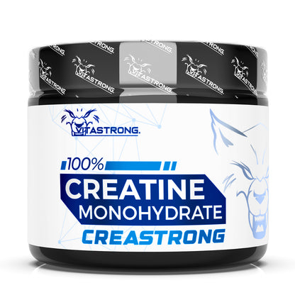 Creatin Monohydrat 3000 Mg Creastrong, Creatin Pulver ohne Zusatzstoffe, Vitastrong 250 G Lösliches Creatin