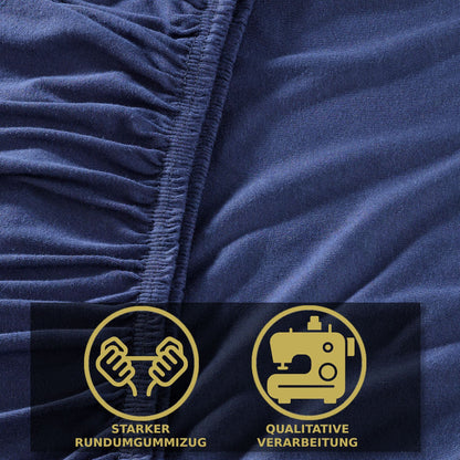 Spannbettlaken 100% Baumwolle, in verschiedenen Perfekte Passform, 100% Jersey Baumwolle, Spannbetttuch, Bettbezug Bettlaken