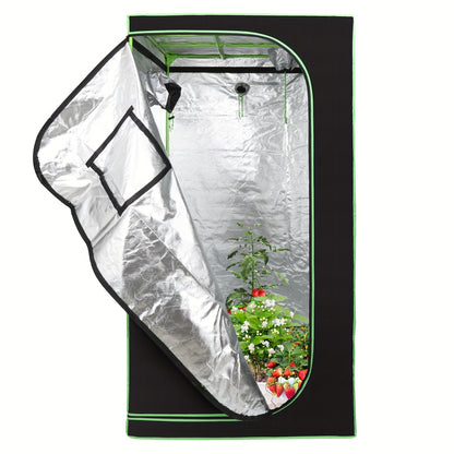Kulturzelt 40X40X120Cm 60X60X180Cm 80X80X180Cm 100X100X200Cm 120X60X180Cm Homegrowing Kulturzelt für Pflanzen Lichtdicht und Wasserdicht Kulturzelt Indoor Growbox Schwarz-Grün Kulturzelt
