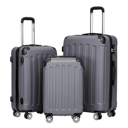 BEIBYE 2045 Zwillingsrollen 3tlg. Reisekoffer Koffer Kofferset Trolleys Hartschale in 20 Farben