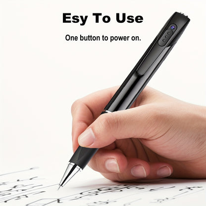1080P Tragbare Stiftkamera mit KI-Erkennung, wiederaufladbarer Batterie, TF-Karte. One-Touch Aufnahme/Wiedergabe, Fernanzeige über App. Für Meetings, Reden, Kurse, Büros, Interviews. Unverzichtbar für Geschäftspolitiker, Studenten, Journalisten. Geschenk.