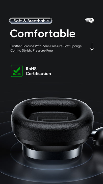 Acer 2026 Neue Over-Ear Kopfhörer, Superieure Dual-Feedback Geräuschunterdrückung, Kabellose Kopfhörer mit Bass, Leichtes Faltbares Design mit Eingebautem Mikrofon, Inklusive 3,5mm Audiokabel, Geeignet für Reisen, Arbeit, Laptop und Mobile Nutzung. Gaming