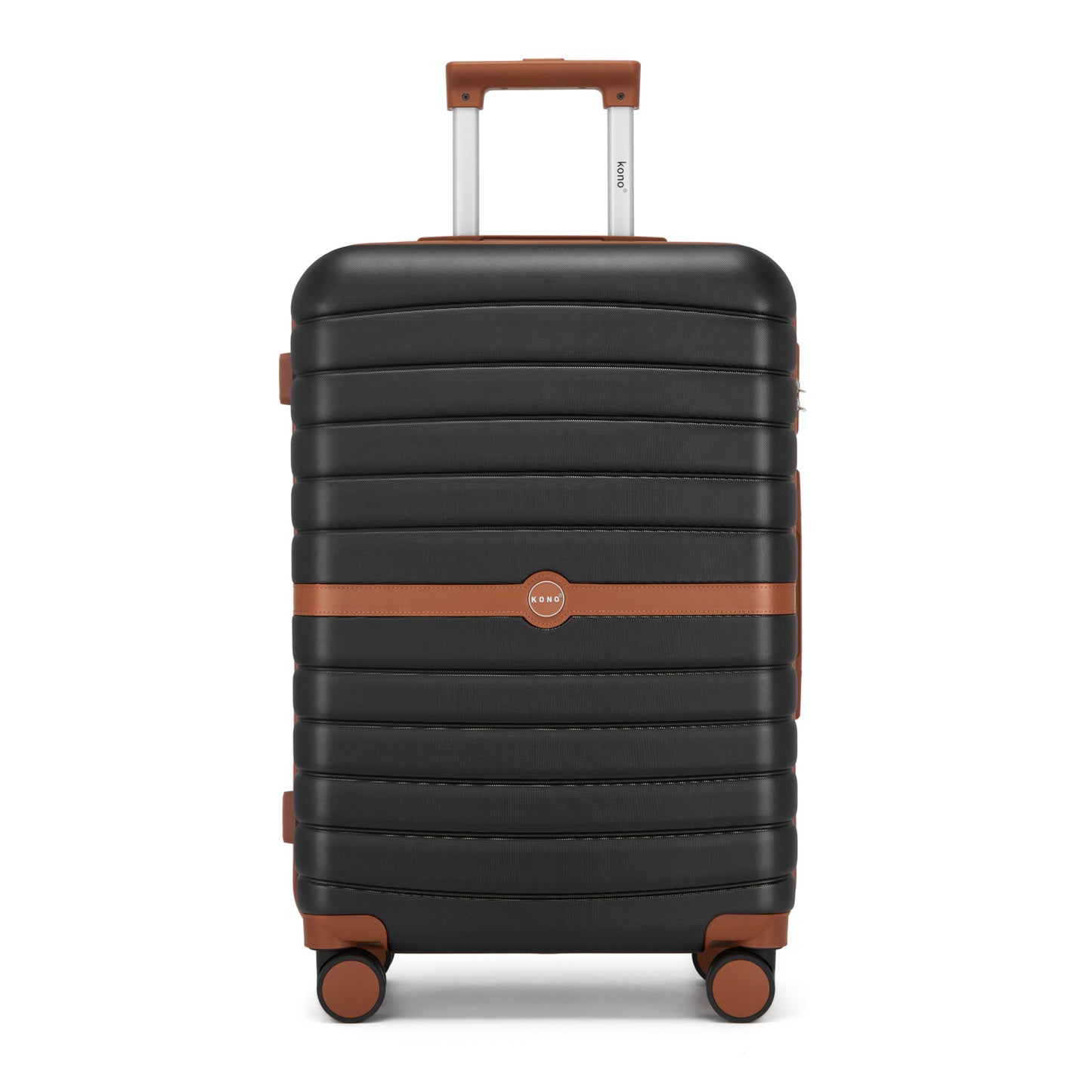 20 Zoll 24 Zoll 28 Zoll Kono Koffer Gepäck ABS+PC Camping Streifendesign mit Colour-Block Details Hartschale mit Spinner Rädern Black Friday Thanksgiving Weihnachtsgeschenk