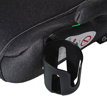 Auto-Sitz mit Isoflex BUF BOOF Isize Hero, zugelassen R129, 125-150 cm oder 22-36 kg, grau geschlossen