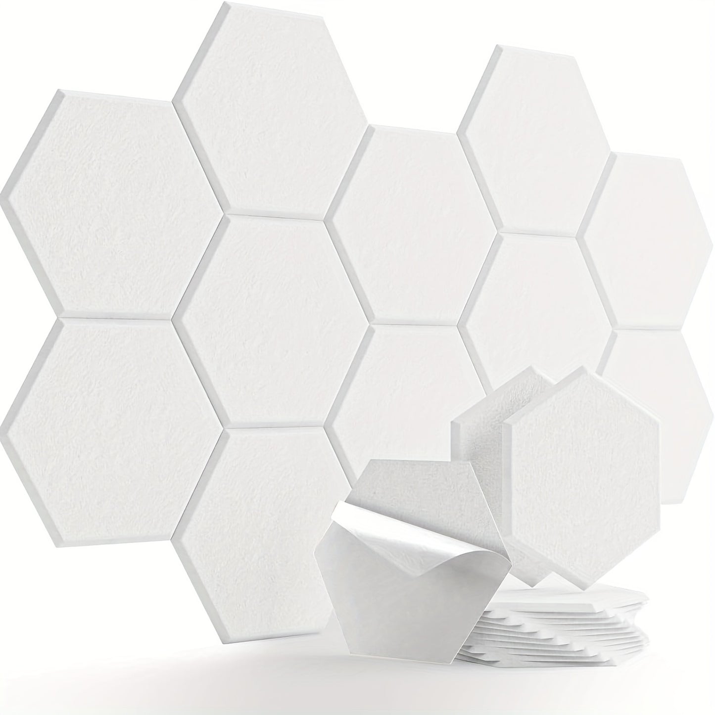 Hexagon Akustikpaneele Selbstklebend, Sonic Acoustics 12 Stück