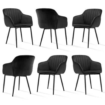 Elegante Esszimmerstühle mit Armlehnen  Lordosenstütze für Wohnzimmer, Küche  Schlafzimmer, hoher Komfort – erhältlich in Sets zu 2, 4 oder 6