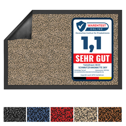 Schmutzfangmatte – Testsieger Preis-Leistung (Note 1,1) – Fußmatte für Innen & Außen – Robuster Türvorleger in vielen Größen und Varianten