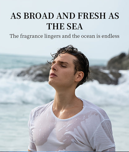 Ocean Herrenparfüm, Exklusives Ozean-Duft für Männer, Die perfekte Kombination aus frischer Meeresbrise  Holzduft, Ideal für Dates  den Alltag, Zeigt den tiefen Charme des Mannes, Langanhaltend frisch, Geschenkbox, Exzellentes Geschenk zum Valentinstag, 5