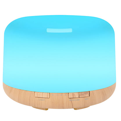 RETOO E580-1 Luftbefeuchter, Ätherisches Öl Diffusor mit Aromatherapie, RGB LED Nachtlicht mit 7 Farben, 500ml Fassungsvermögen, Ultraschall mit Kaltnebel-Funktion, Automatische Abschaltung, Timer, Fernbedienung, Leiser Betrieb <30dB, Kompaktes Design, fü