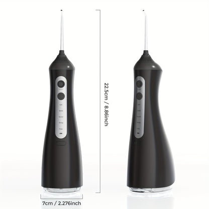Kabellose Wasser-Zahnseide für Zahnreinigung, 5 Einstellbare Modi, 350ml Tragbar & Wiederaufladbarer Reiniger für Zuhause & Reisen, 1200mAh, 7-stufige Wasserdichtung