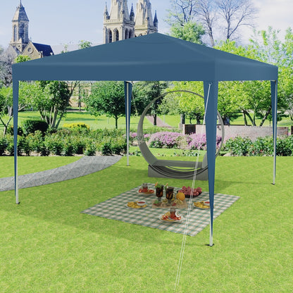 1 Stück Pop-Up Sonnenschutz-Faltpavillon, 3x3m, Sommer-Event-Pavillon, Gartenpavillon, Terrassenpavillon, Camping-Festival-Pavillon, höhenverstellbar, werkzeugfreie Schnellmontage, Oxford-Stoff mit Metallrahmen, stabile windfeste Konstruktion