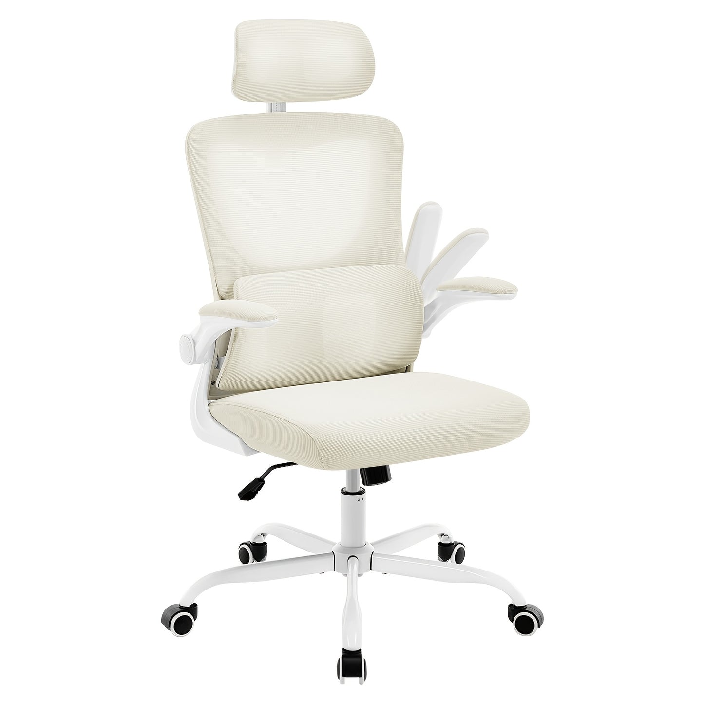 Ergonomischer Bürostuhl mit verstellbarer Kopfstütze und geneigtem Rücken - Höhenverstellbar, belastbar bis 150 kg - Ideal für Büros, Spielzimmer, Lernräume