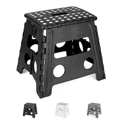 Indoor Kunststoff-Mehrfunktionshocker, Kunststoffhocker für Erwachsene, rutschfeste Hocker für Küche, Badezimmer und Schlafzimmer, Tragfähigkeit bis zu 150 kg.