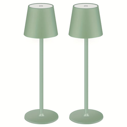 2/4er-Packung Kabellose Tischlampen, Wiederaufladbare Lampen, Touch-Steuerung, 3 Farbtemperaturen, Stufenlos Dimmbar, IPX7 LED Tragbare Kabellose Lampe, 4000mAh Batteriebetriebene Lampe