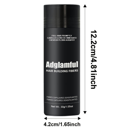 Adglamful Haarverdichtungsfaserpulver *1 Stk., steigert sofort die Haardichte  -stärke, kaschiert leicht Haaransatz  dünnere Stellen