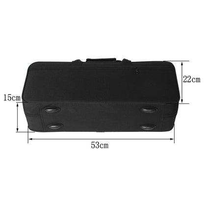 elegantstunning Tragbare Trompeten Aufbewahrungsbox Trompetenkoffer Verdickter Leichter Rucksack Verstellbare Träger Blasinstrumente Zubehör Schwarz