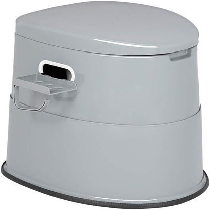 Bonnlo Campingtoilette Tragbare Reisetoilette, Abnehmbarer Inneneimer Mobile Toilette Mit Sitz, Deckel und Toilettenpapier-Halter, für Camping