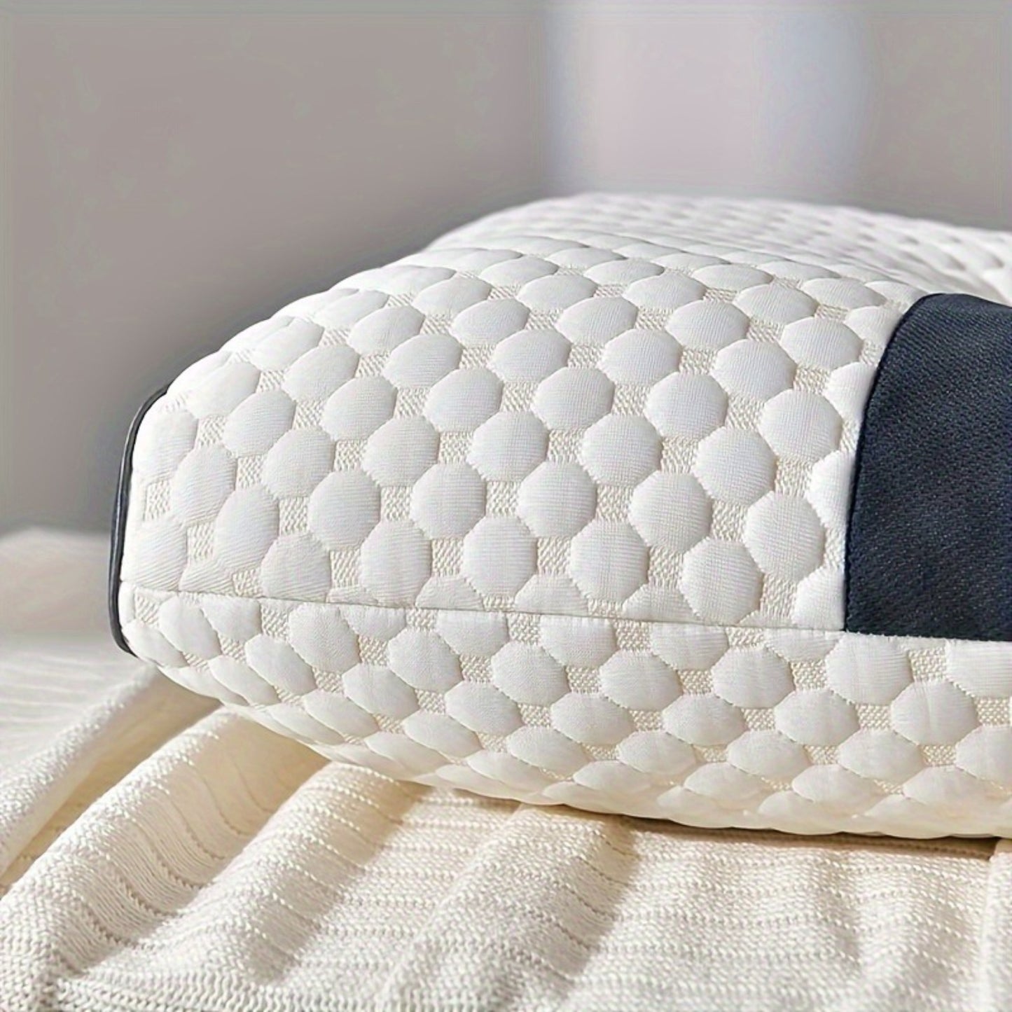 RV Kissen, 1/2 Stück Massage Nackenkissen mit 1000G Vollfüllung, Geeignet für weichen Schlaf, Verstellbares ergonomisches Konturkissen, Hochwertiger Kissenkern, Abnehmbarer waschbarer Kissenbezug