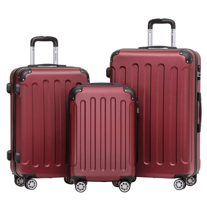 BEIBYE 2045 Zwillingsrollen 3tlg. Reisekoffer Koffer Kofferset Trolleys Hartschale in 20 Farben