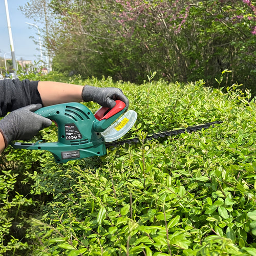 POSNPRO 500W Heckenschere mit 450 mm Schwert, 16 mm Zahnabstand, elektrische Gartenschere für hohe Hecken, Zäune  Gartenpflege, einfach zu bedienen für Frauen