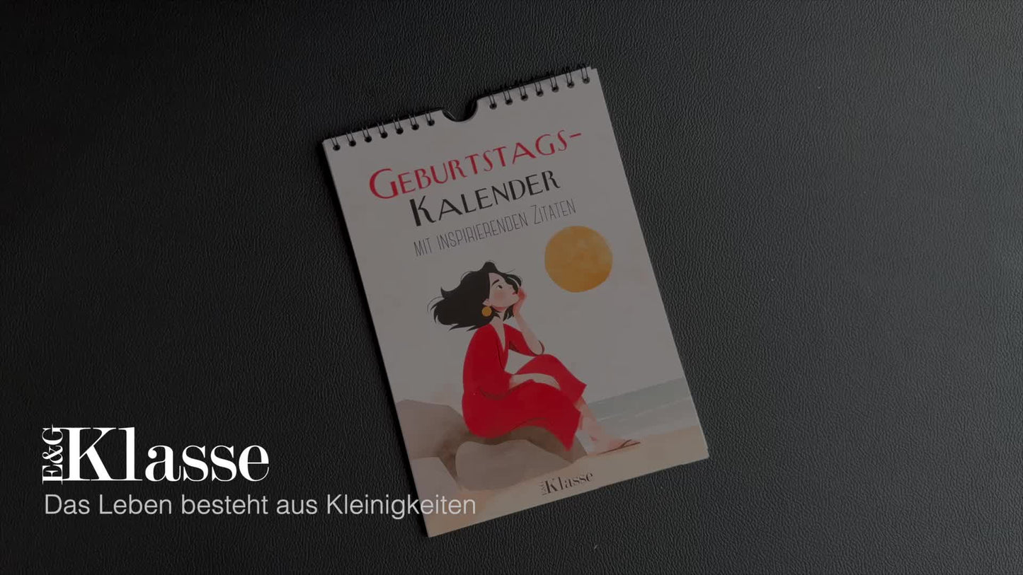 Geburtstagskalender mit Zitaten undatiert Geburtstagsplaner Wandkalender A5 immerwährend Jahresunabhängig Kalender Geburtstagsübersicht zum Aufhängen in zartem Aquarell Buch Sprüche Affirmationen