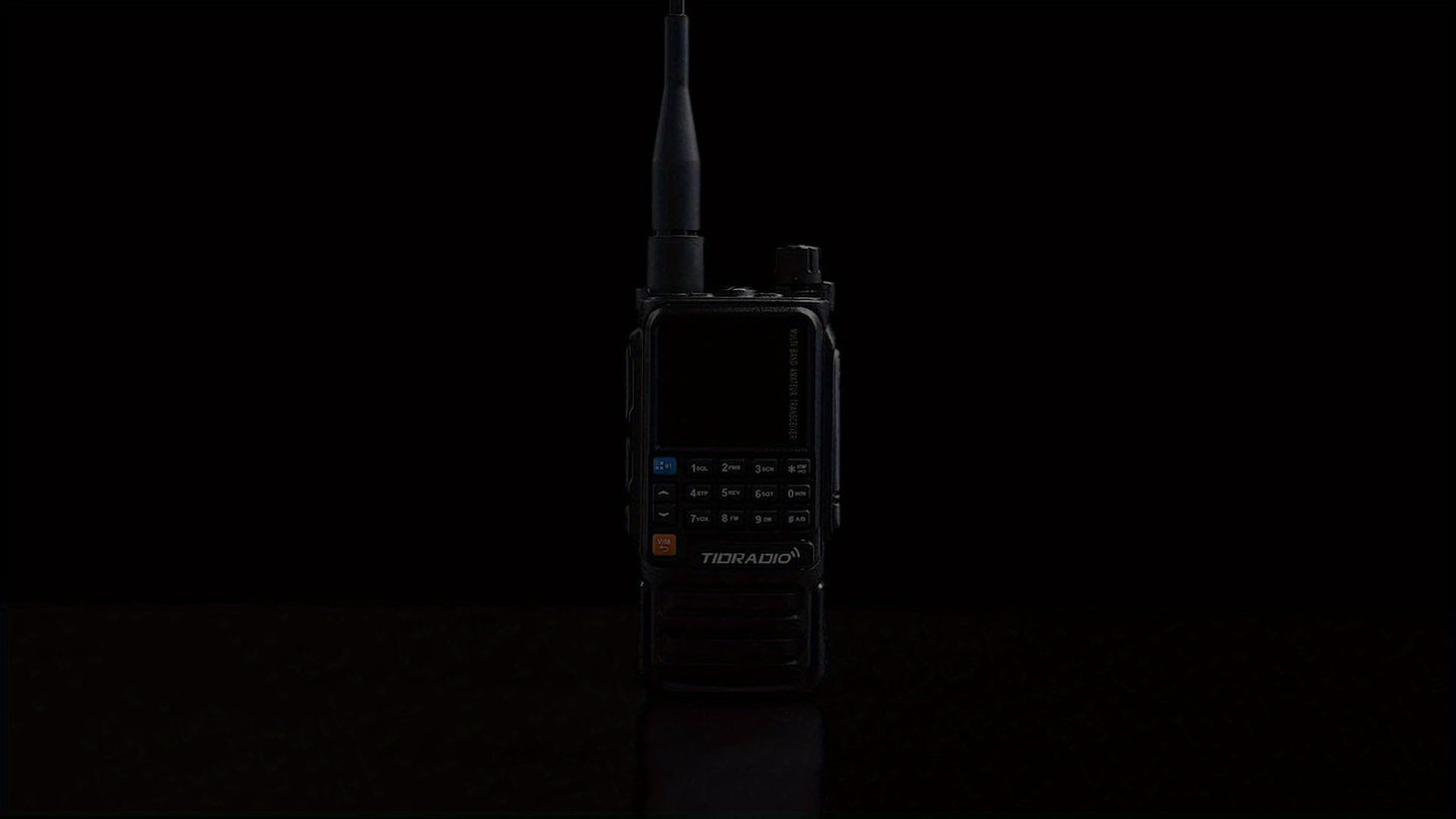 TIDRADIO H3 PLUS Amateurfunk-Handfunkgerät, Langstrecken-Sprechfunkgerät mit AM/FM, Kompatibilität mit kabellosen Kopfhörern, drahtlose Programmierung, wiederaufladbarer Akku, USB-C-Ladung, klare Gesprächsqualität, geeignet für Outdoor-Camping  Jagd