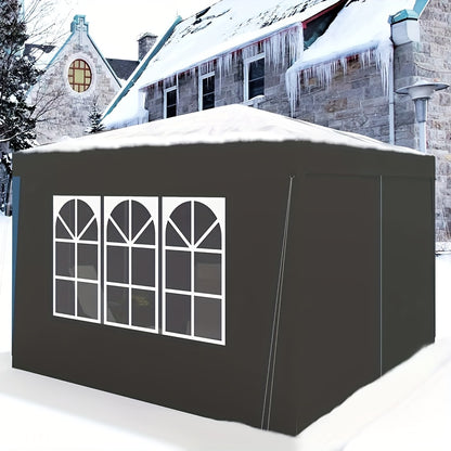 1 Stk. Pop-Up Wasserdichtes Faltbares Pavillon mit Seitenwänden für Sonnenschutz, Gartenhaus Pavillon, Strandmarkise, Outdoor Lagerung Pergola, 3 x 3 Meter, Robuste Struktur, Wasserdicht und für Sonnenschutz, Geeignet für Viele Anlässe, Fünf Farben Verfüg