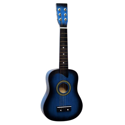 Kindergitarre 1/16 Konzertgitarre blau burst Lindenholz Stahlsaiten