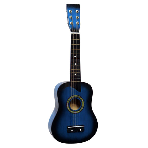 Kindergitarre 1/16 Konzertgitarre blau burst Lindenholz Stahlsaiten
