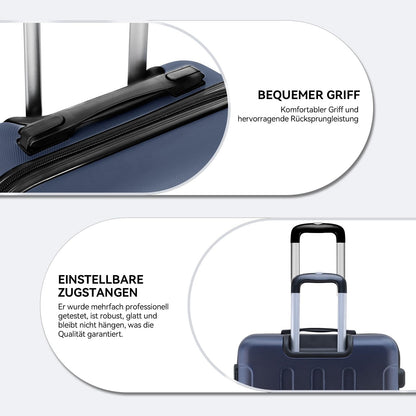 BEIBYE 2045 Zwillingsrollen 3tlg. Reisekoffer Koffer Kofferset Trolleys Hartschale in 20 Farben