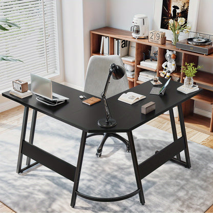 DEVOKO L-förmiger Gaming-Schreibtisch - 120x120x75 cm Eck-Computertisch, Großer PC-Ecktisch für Gaming, Büro  Arbeitsplatz