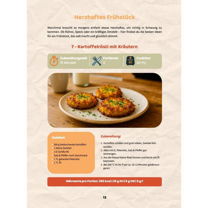 All-in-One Ninja Heißluftfritteuse Rezeptbuch für Faule Genießer: Komplett in Farbe – 160+ flotte Gerichte mit Genuss, Crunch & guter Laune