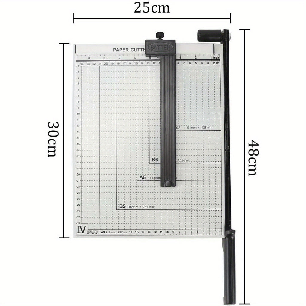 A4 Papierschneider, Messfläche 24 x 28 cm für Büro – Detailansicht 2
