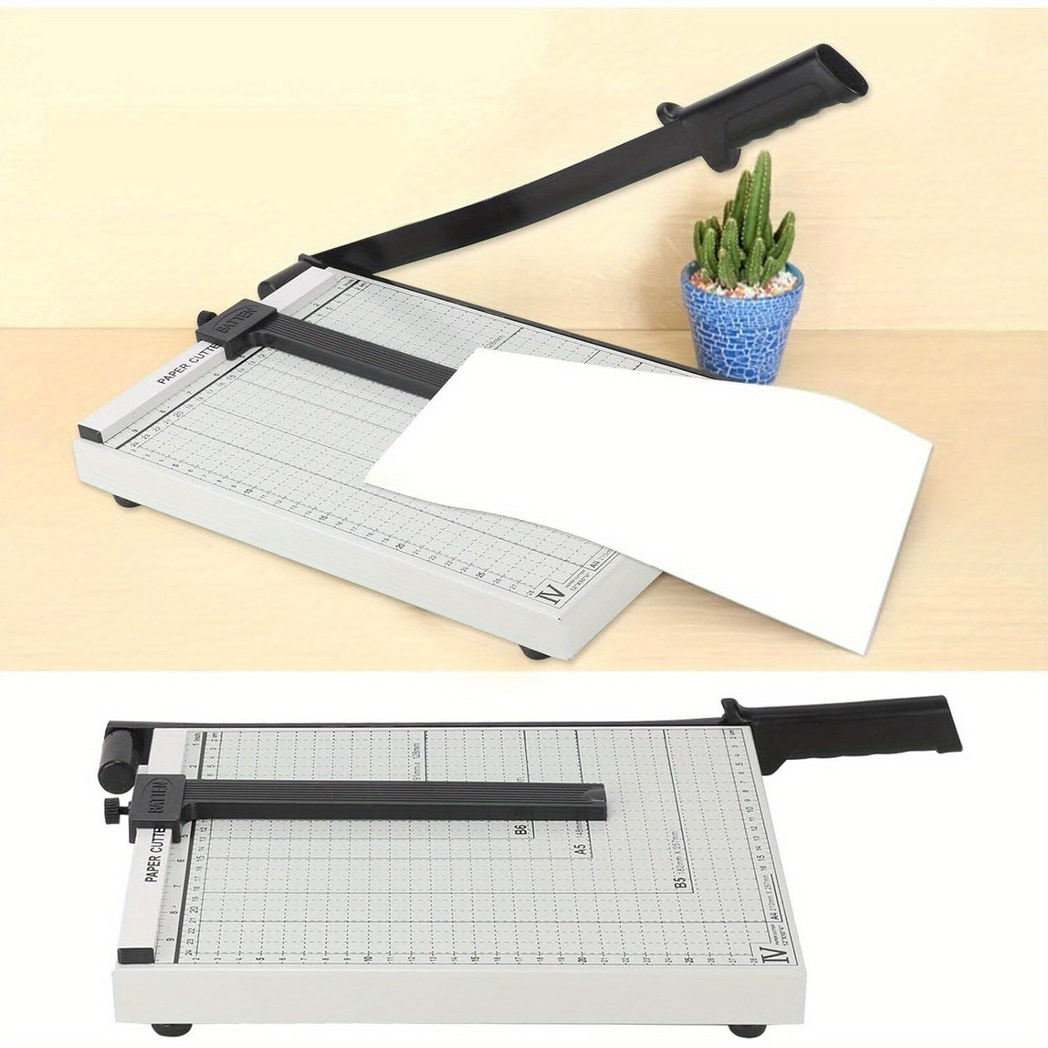 A4 Papierschneider, Messfläche 24 x 28 cm für Homeoffice und Büro – Detailansicht 4