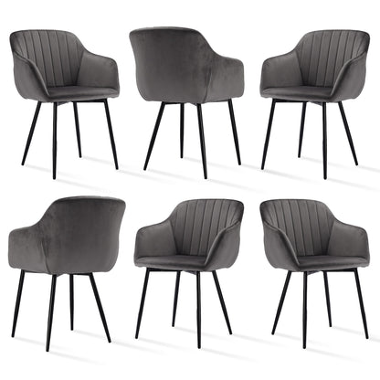 Elegante Esszimmerstühle mit Armlehnen  Lordosenstütze für Wohnzimmer, Küche  Schlafzimmer, hoher Komfort – erhältlich in Sets zu 2, 4 oder 6