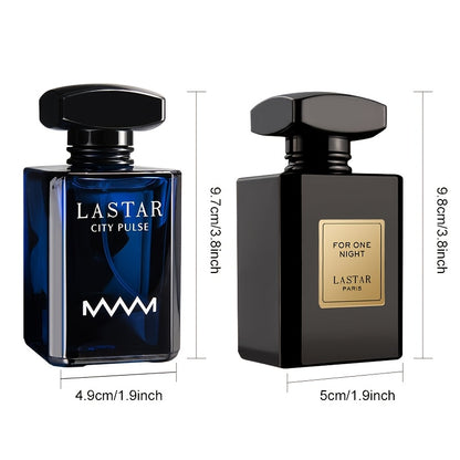 Herren-Parfüm-Kombinationsset mit Zitronen-, Jasmin-, Moschus-  Zedernholz-Aroma, langanhaltender intensiver Duft, ideal für Dates  als Urlaubsgeschenk (Hinweis: Blau  Schwarz sind Einzelflaschen, A+B ist eine Kombination aus 2 Flaschen), 55ml/110ml