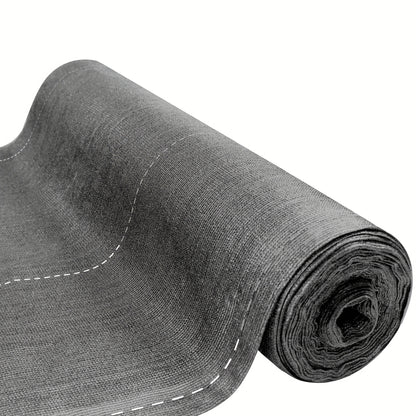 100cm Sichtschutzzaun für Balkon, Sportplatz  Garten, 150g/m² Sonnenschutznetz mit UV-Schutz & windfestem Design, inklusive Befestigungsbänder in Dunkelgrau-Grün