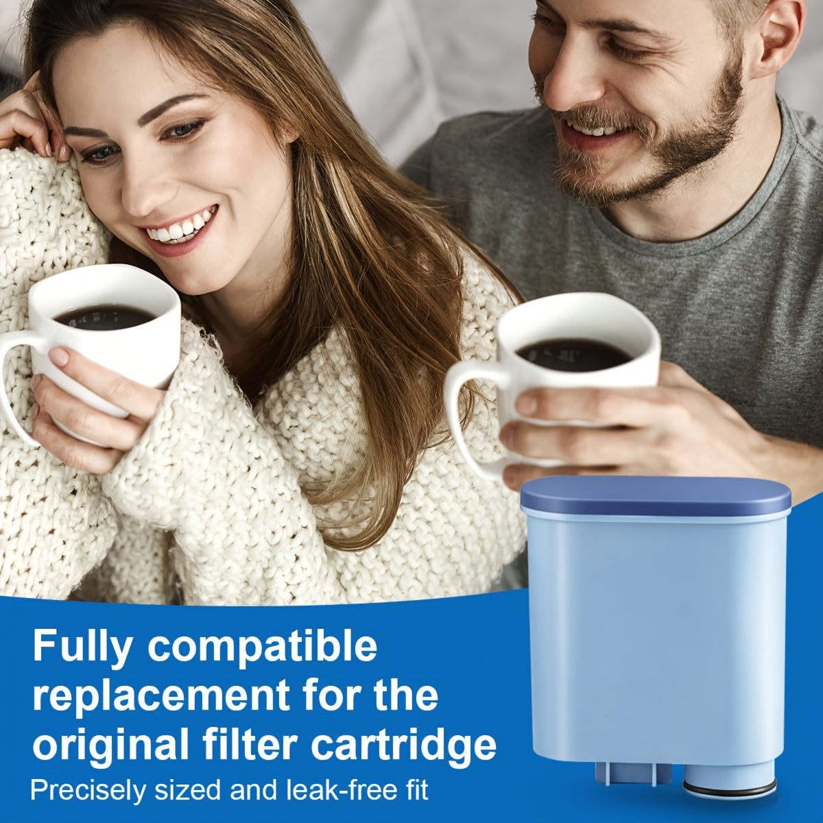 4/6 Stück Wasserfilter für Philips AquaClean CA6903/10, CA6903/22, kompatibel mit Saeco und für Philips vollautomatische Kaffeemaschinen, Aqua Clean Filter, Kalkfilter