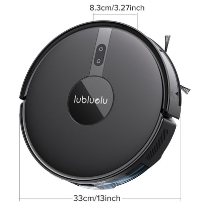 Lubluelu B40 Saugroboter, 3-in-1 Saugroboter und Wischmopp, 6500Pa, 62dB geräuscharm, 9,98 cm ultradünn, 5 Ebenen Karten, vielseitige Reinigung, Saugroboter für Tierhaare, Teppich, Hartboden, Weihnachts- & Halloween-Geschenke