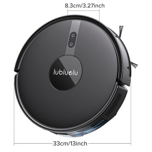 Lubluelu B40 Saugroboter, 3-in-1 Saugroboter und Wischmopp, 6500Pa, 62dB geräuscharm, 9,98 cm ultradünn, 5 Ebenen Karten, vielseitige Reinigung, Saugroboter für Tierhaare, Teppich, Hartboden, Weihnachts- & Halloween-Geschenke