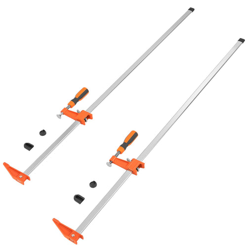 VEVOR Holzwerkzeuge, 2er-Pack 36"-Zange/Verbreiter, Schnellwechsel-F-Zange mit 600 lbs Belastungsgrenze, 2,5" Schlundtiefen, Gusseisen und Kohlenstoffstahl, Holzklammern für Holzbearbeitung und Metallbearbeitung