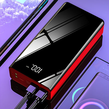 50000mAh Powerbank mit hoher Kapazität, LED-Smart-Display, Taschenlampe, Notstromversorgung für den Außenbereich, tragbares Ladegerät, zweiseitiges Schnellladen, Campinglicht, perfekt als Geschenk für die Feiertage