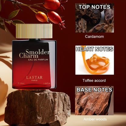 LASTAR Ambery  Würziges Herrenparfum, Eau De Parfum Intensiv mit Toffee-Akzent & Amberholz, Kombination aus lebendigem Kardamom  Toffee-Noten, angereichert mit Amberholz, langanhaltender, raffinierter  kraftvoller Duft. 100ml, Geschenk zu Weihnachten/Neuj