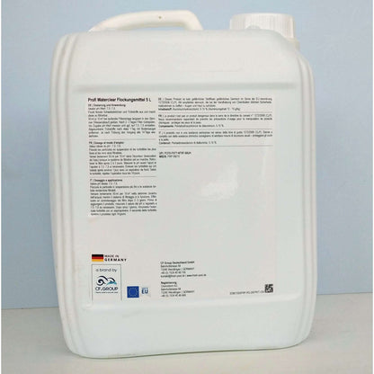 Fresh-Pool Profi Waterclear Flockungsmittel 5 Liter - Flockmittel Pool flüssig | Flockenmittel für Pool | 5l Flockmittel Pool | Flockungsmittel für den Pool