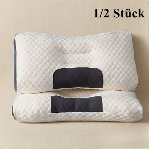 1/2 Stück Weiches, Atmungsaktives, Einfarbiges Kissen, Dünne Kissen, Nackenkissen, Ganzjahres-Mehrzweckkissen, Maschinenwaschbar, Langlebig und Nicht-Kollabierend, Ideales Geschenk
