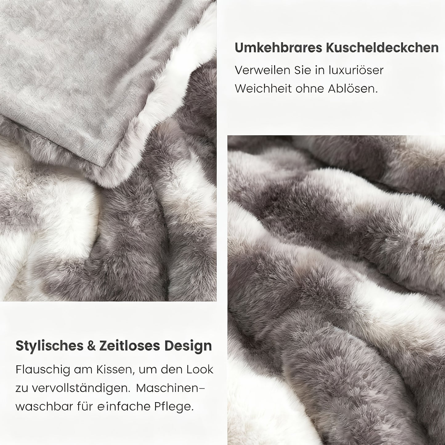 Übergroße Decke, OEKO-TEX, doppellagig verstärkt mit modernster Webtechnologie, maschinenwaschbar, ultraweiche kuschelige Plüschdecke für Sofa, Camping & Weihnachtsgeschenk